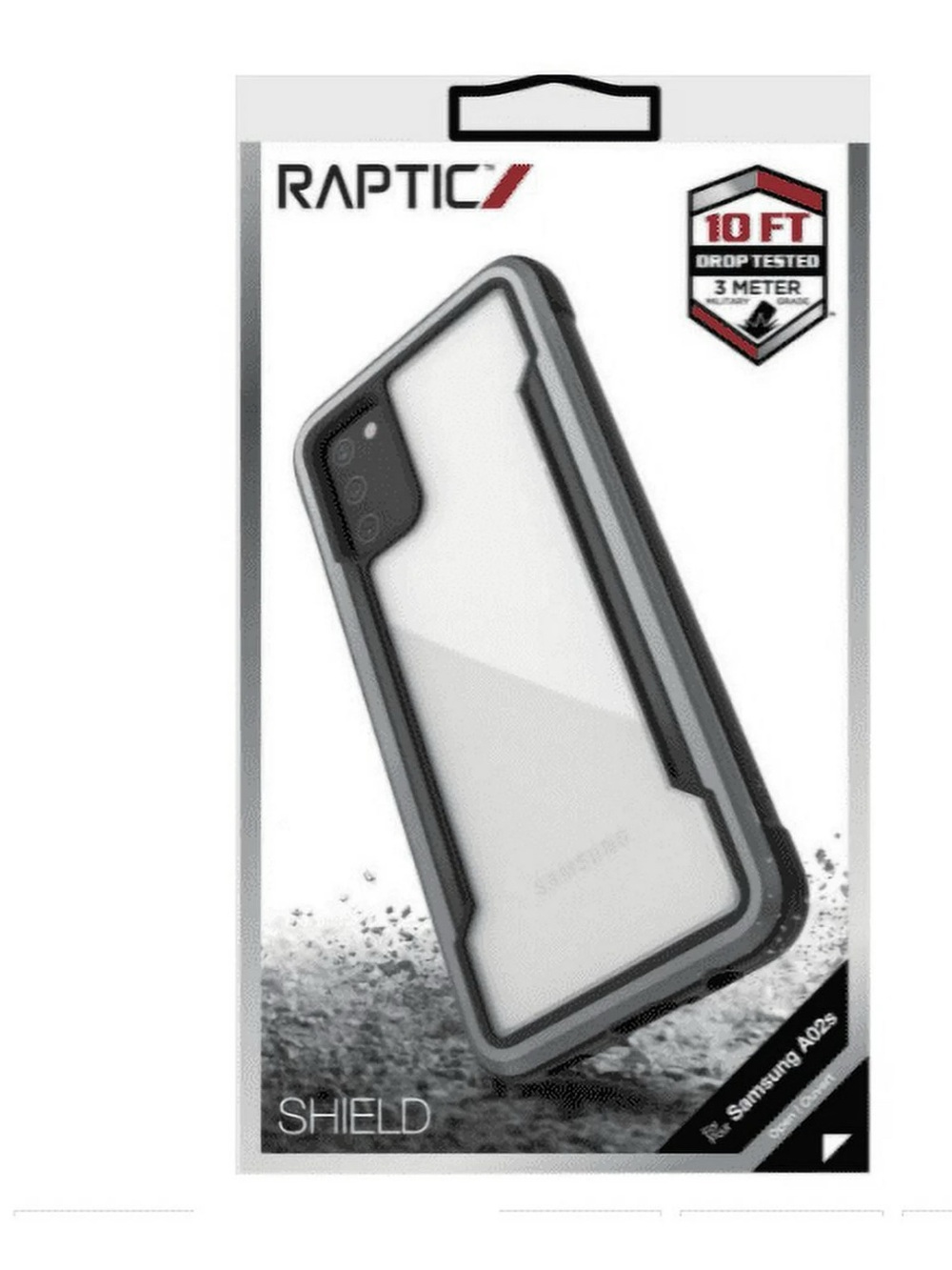 Shield Protective Case for Samsung A02s - Black & Clear